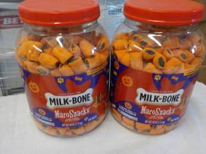 lot 341 image: 2 - 40 oz Jugs Milk Bone Maro Snack...