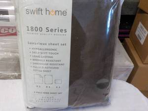 lot 344 image: Swift Home 1800 Series 6 pc King Si...