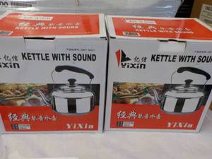 lot 346 image: 2 - YIXIN Stainless Kettles with So...