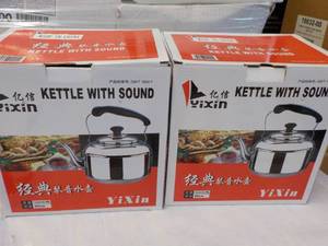 lot 347 image: 2 - YIXIN Stainless Kettles with So...
