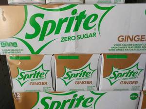 lot 350 image: 4 - 12 packs Sprite Ginger Zero Sug...