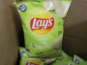 lot 370 image: Case of Lays Limon Chips best date...