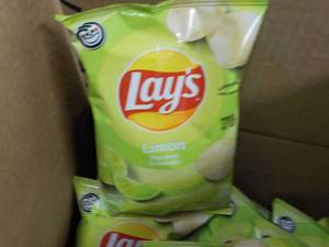 lot 372 image: Case of Lays Limon Chips best date...