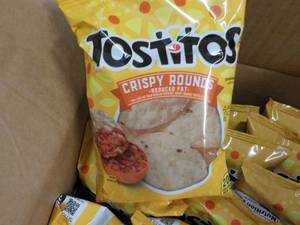 lot 374 image: Case of Tostitos Crispy Rounds...