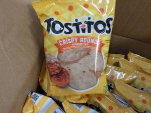 lot 376 image: Case of Tostitos Crispy Rounds...