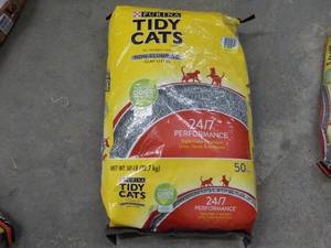 lot 56 image: 50 lb. Bag Purina Tidy Cats Clay Li...