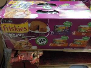 lot 82 image: Friskies 32 Cans Cat Food...