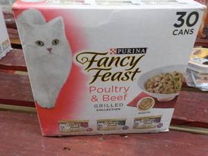 lot 94 image: Purina Fancy Feast 30 Cans Cat Food...