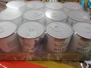 lot 104 image: 12 pack Beyond Wild Canned Dog Food...