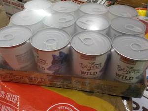 lot 106 image: 12 pack Beyond Wild Canned Dog Food...