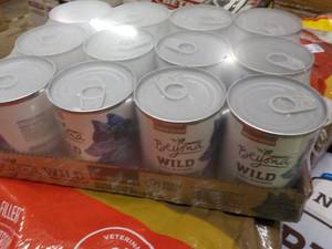 lot 107 image: 12 pack Beyond Wild Canned Dog Food...