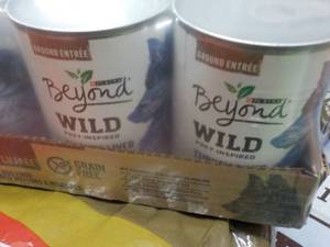 lot 110 image: 12 pack Beyond Wild Canned Dog Food...