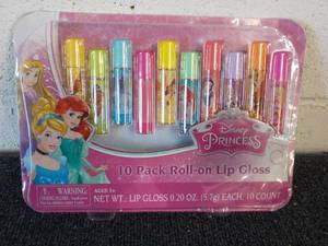 lot 144 image: Disney Princess 10 pack Lip Gloss...