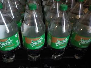lot 173 image: 8 pack 2 Liter Bottles Sprite Ginge...