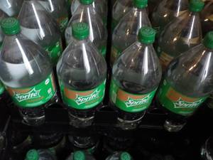 lot 176 image: 8 pack 2 Liter Bottles Sprite Ginge...