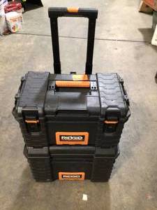 22 in. Pro Tool Box, Black by RIDGID Customer Returns See Pctures
