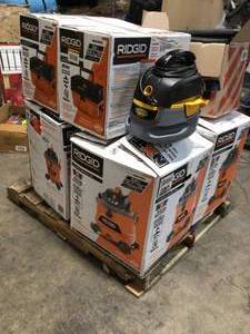 Pallet of Mixed Assorted WetDryShop Vacs Various Models and Conditions See Pictures