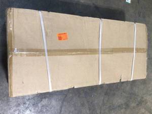 4 ft. Solid Wood Top Workbench in Black with Pegboard and 1 Drawer by Husky Customer Returns See Pictures