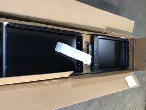 Ready-to-Assemble 24-Gauge Steel Freestanding Garage Cabinet in Black (36 in. W x 72 in. H x 18 in. D) by Husky Customer Returns See Pictures