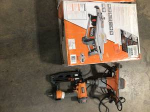 Lot of assorted Ridgid Power Tools various models and conditions customer returns See Pictures
