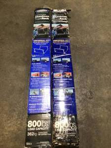 Lot of 2 800 lbs. Load Capacity Aluminum Universal Truck Rack by WERNER Customer Returns See Pictures