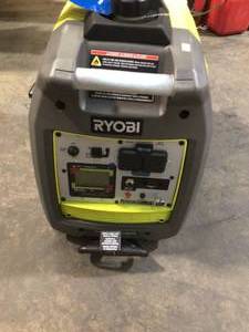2,300-Watt Recoil Start Bluetooth Super Quiet Gasoline Powered Digital Inverter Generator with CO Shutdown Sensor by RYOBI Customer Returns See Pictures