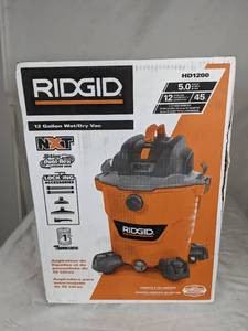 lot 126 image: New RIDGID 12 Gal. 5.0-Peak HP NXT WetDry Shop Vacuum