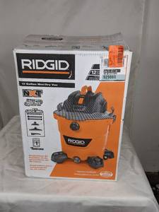 lot 127 image: RIDGID 12 Gal. 5.0-Peak HP NXT WetDry Shop Vacuum