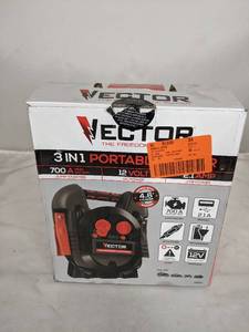 lot 118 image: VECTOR 700 Peak Amp Jump Starter, One USB Charging Port, Rechargeable