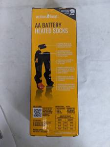 lot 121 image: ActionHeat Classic AA Battery Heated Socks
