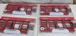 lot 28 image: Milwaukee SHOCKWAVE Impact Duty Alloy Steel Drill and Screw Driver Bit Set (99-Piece) (QTY 4)