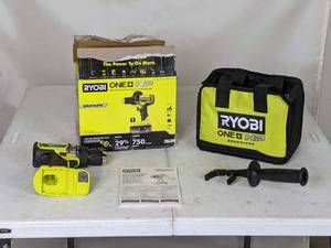 lot 142 image: Ryobi ONE HP 18V Cordless Compact Brushless 12 DrillDriver