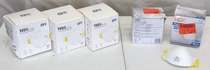 lot 180 image: Lot of 5 NEW Boxes of N95 Particulate Respirators