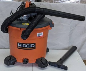 lot 182 image: RIDGID 16 Gal. 5.0-Peak HP NXT WetDry Shop Vacuum with Accessories