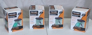 lot 194 image: Lot of 4 NEW RIDGID VF6000 HEPA Media Filter for WetDry Vacs
