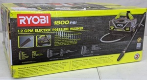 lot 197 image: NEW RYOBI 1.2 GPM Electric Pressure Washer