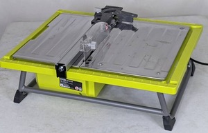 lot 205 image: Ryobi 7 in. 4.8 Amp Tabletop Tile Saw