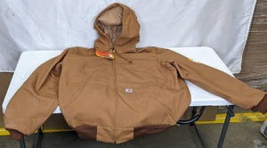 lot 213 image: NEW Carhartt Mens Loose Fit Firm Duck Insulated Thermal-Lined Active Jacket - XL Tall