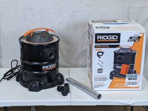 lot 232 image: RIDGID 5 Gal. 3.0-Peak HP CoolDry Ash Canister Shop Vacuum