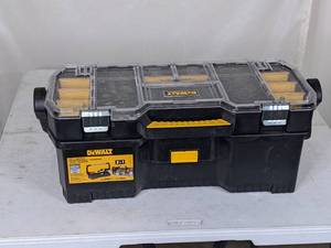 lot 238 image: DeWalt 24 in. 2-in-1 Tote with Removable Small Parts Organizer