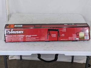lot 281 image: Husky Folding Steel Sawhorse