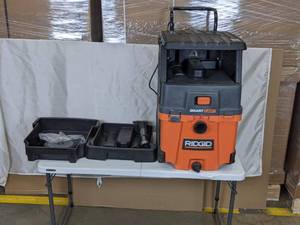lot 293 image: RIDGID 11 Gal. 6.5-Peak HP Smart Cart WetDry Shop Vacuum