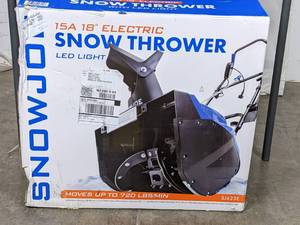 lot 282 image: Snow Joe Ultra 18 in. 15 Amp Electric Snow Blower with Light
