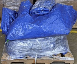 lot 315 image: Assorted Blue Tarps on a Pallet (48 x 40 x 40H)