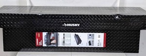 lot 332 image: HUSKY 71.36 Matte Black Aluminum Full Size Crossbed Truck Tool Box