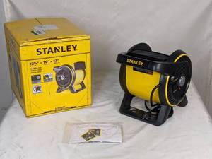 lot 88 image: Stanley Heavy-Duty Pivoting High-Velocity Blower Fan with Outlet