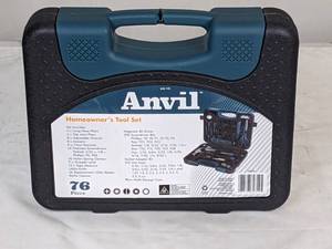 lot 86 image: New Anvil 76 Piece Home Tool Kit