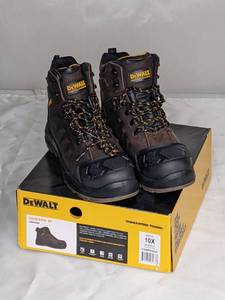 lot 70 image: New DeWalt Mens Jackson Waterproof 6 in. Work Boots - Steel Toe - Brown