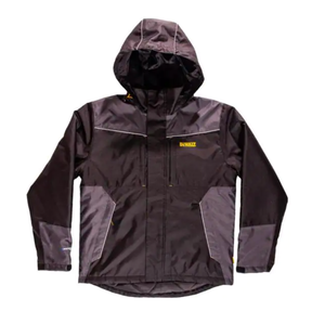 lot 117 image: Dewalt Brookeville Mens Size Large Black Polyester Waterproof Hooded Jacket