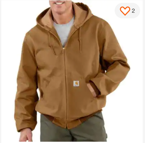 lot 120 image: Carhartt Loose Fit Firm Duck Thermal-Lined Active Jacket - Size Extra Large